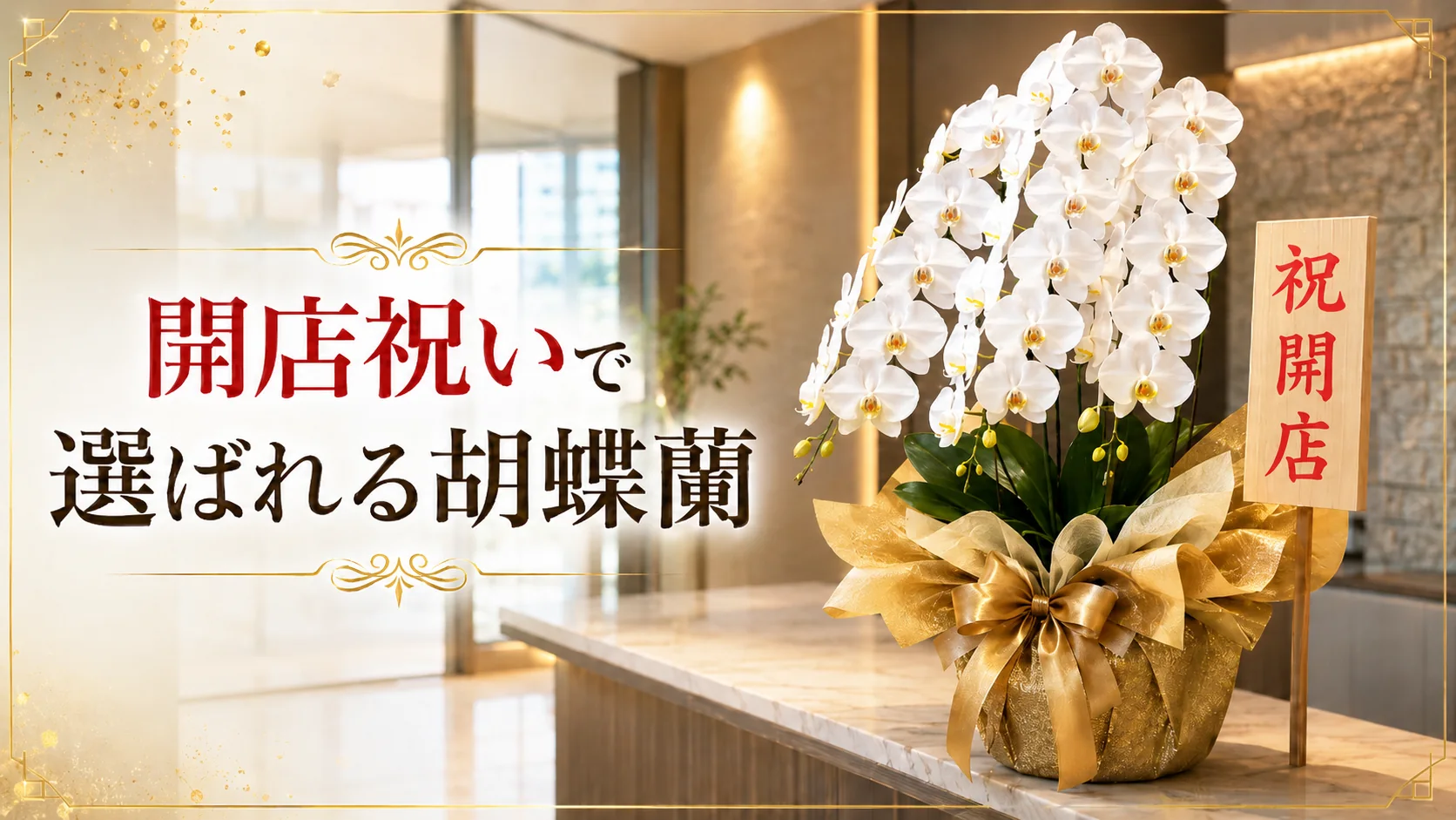 東近江市の開店祝い用胡蝶蘭｜最短即日出荷・法人手配にも対応